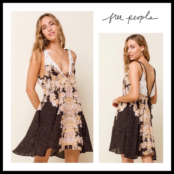 FREE PEOPLE BOHO FLOWY SLIP TANK SUN DRESS A3C - Picture 14 of 14